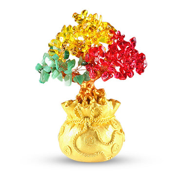 Wealth, Health, & Protection Chakra Money Tree Ornament-Your Soul Place